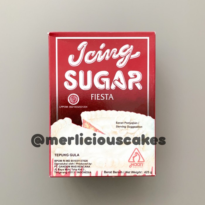 

Haan Fiesta Icing Sugar Gula Icing 425 Gram