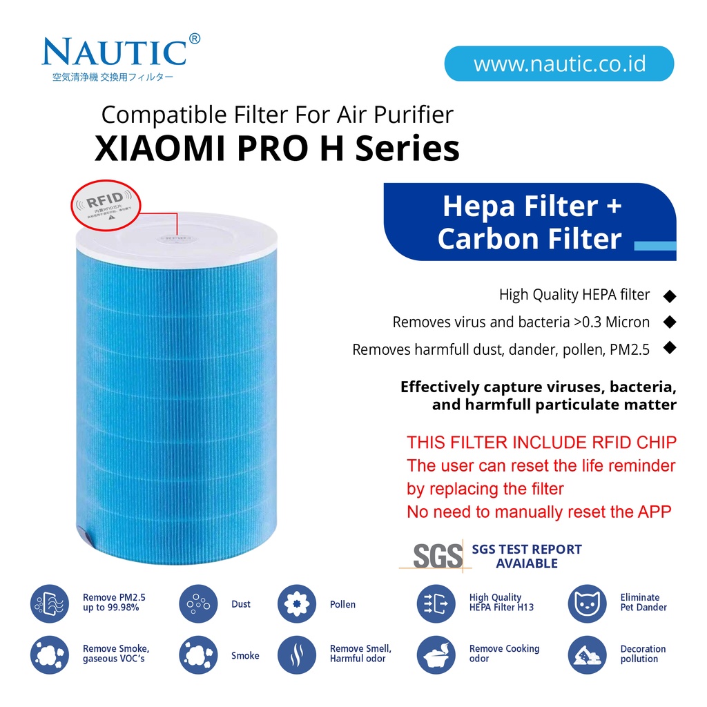 Filter Xiaomi Mi Air Purifier PRO H Replacement Filter XIAOMI PRO H