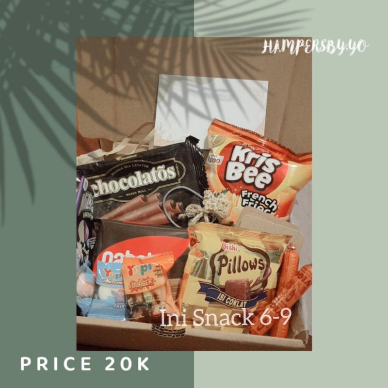 

Hampers Snack box murah (Kado ultah/Anniv/Mensiv,dll)