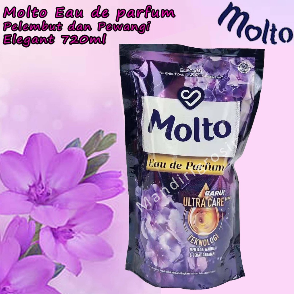 Eau de parfum *Molto * Elegant * Pelembut dan Pewangi 650ml