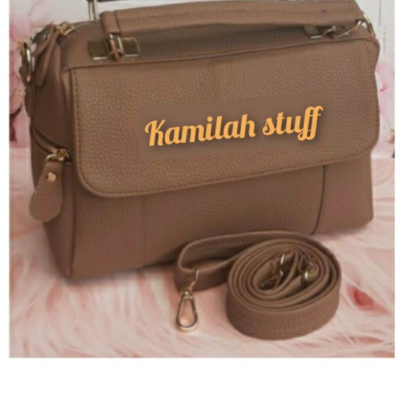 Tas selempang wanita luxury kulit jeruk sintetis