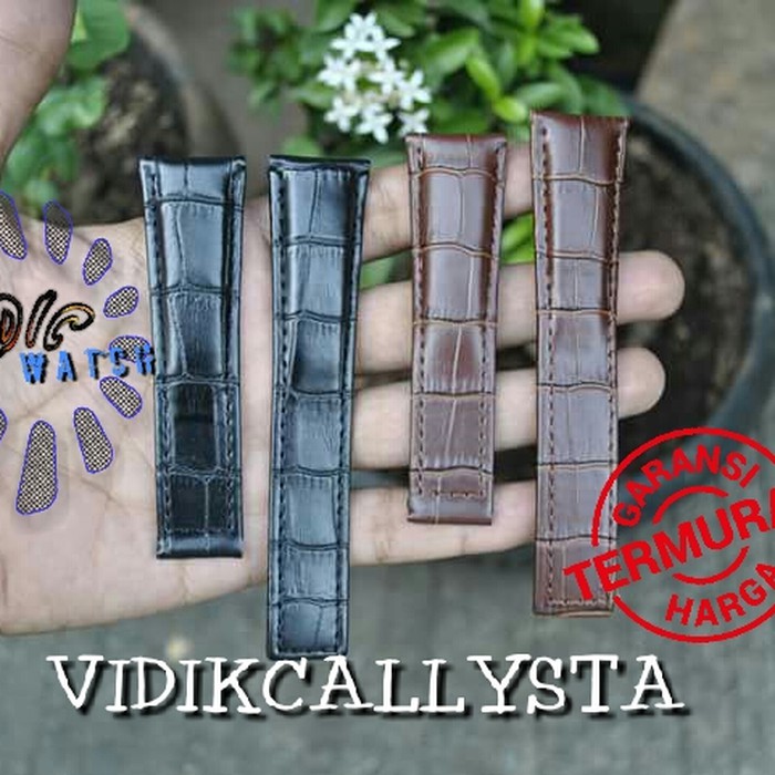 TALI KULIT TAGC CARERRA CALIBRE COKLAT MOTIF 22MM PREMIUM