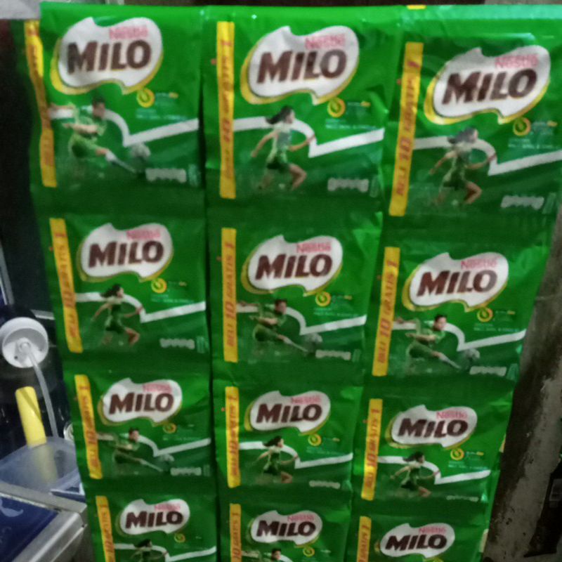 

Milo renceng 22 gr ( + 1 pc per renceng )