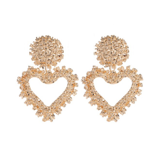 Anting Panjang Gantung LOVE Korea Fashion Vintage Earrings Women Geometric Alloy Earing Giwang