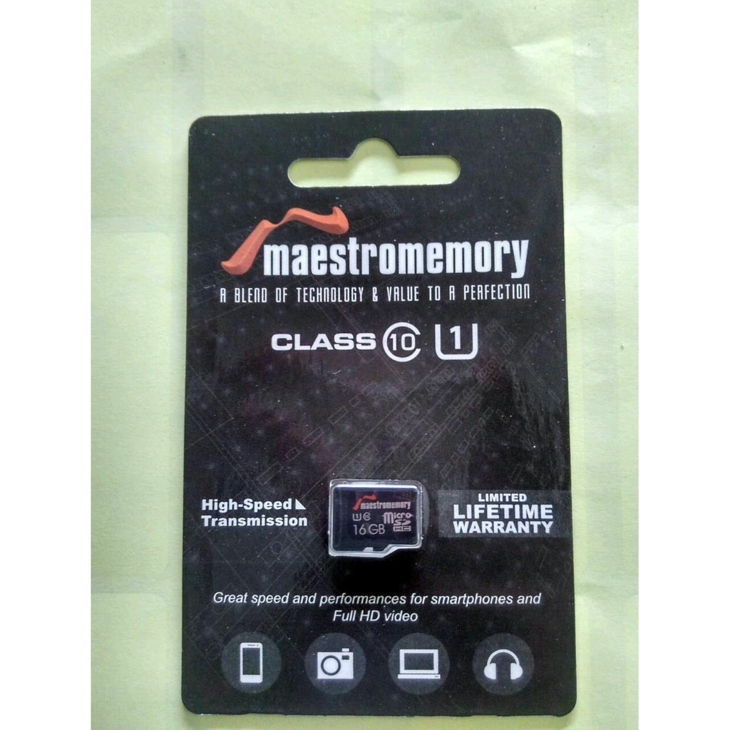 Memory Card Micro SD Maestro 16gb Original Plus Packing