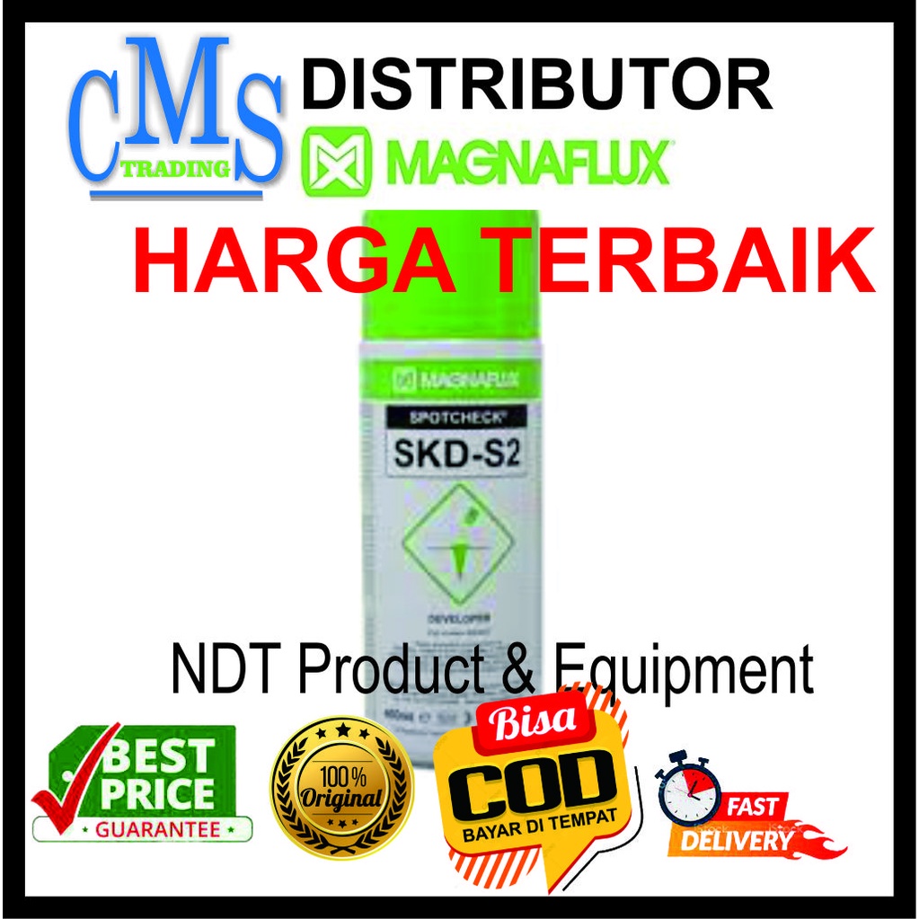 Chemical Penetrant Test Magnaflux Spotcheck Developer SKD-S2 Original Murah