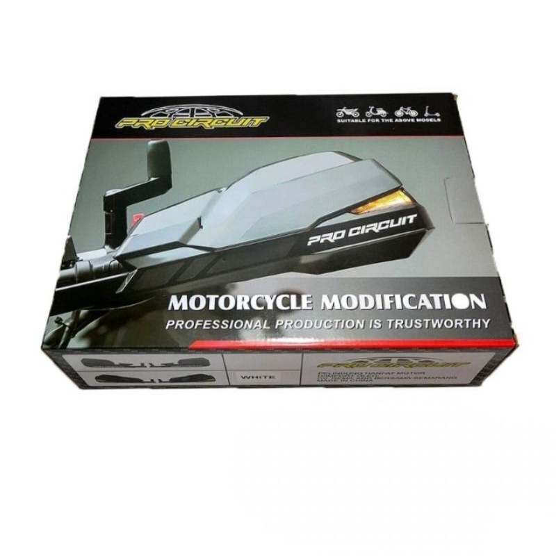 PROGUARD SEN SENJA PRO CIRCUIT  RUNNING HAND PROTECTOR SENJA BIRU handguard tulang model set lampu s