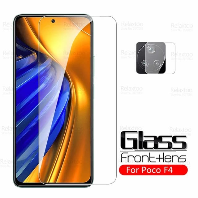 POCO F4 5G / F4 GT TEMPERED GLASS CLEAR 2IN1 LAYAR &amp; KAMERA