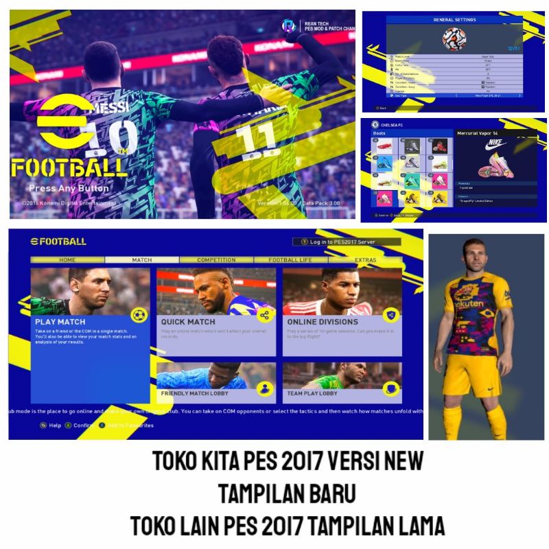 LINK PES 2017 UPDATE PATCH 2022 + LIGA SHOPEE GAME PC-1