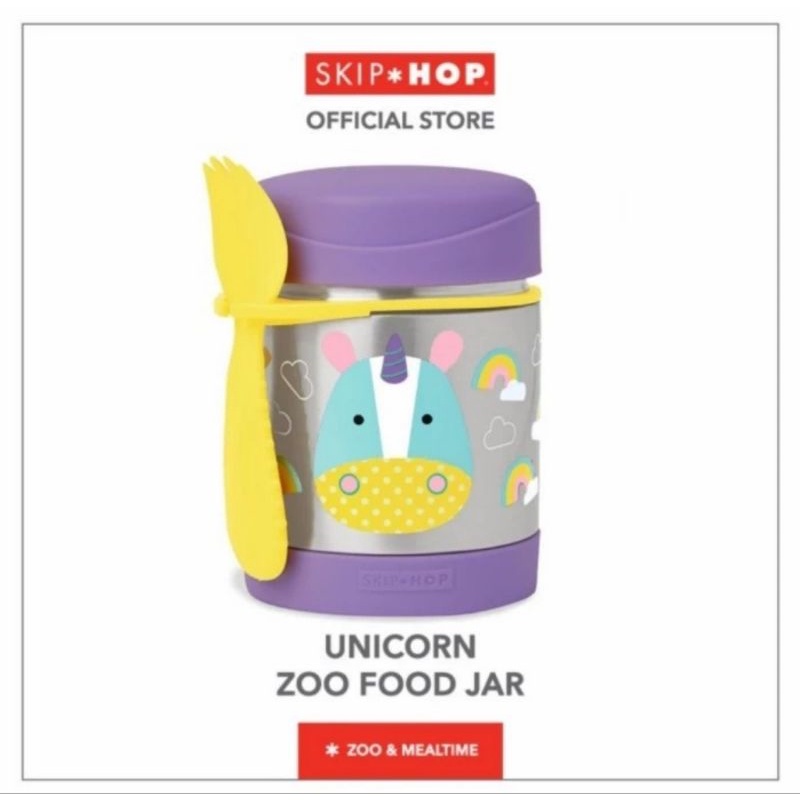 Skip Hop Zoo Food Jar - Kontainer Makanan Hangat &amp; Dingin