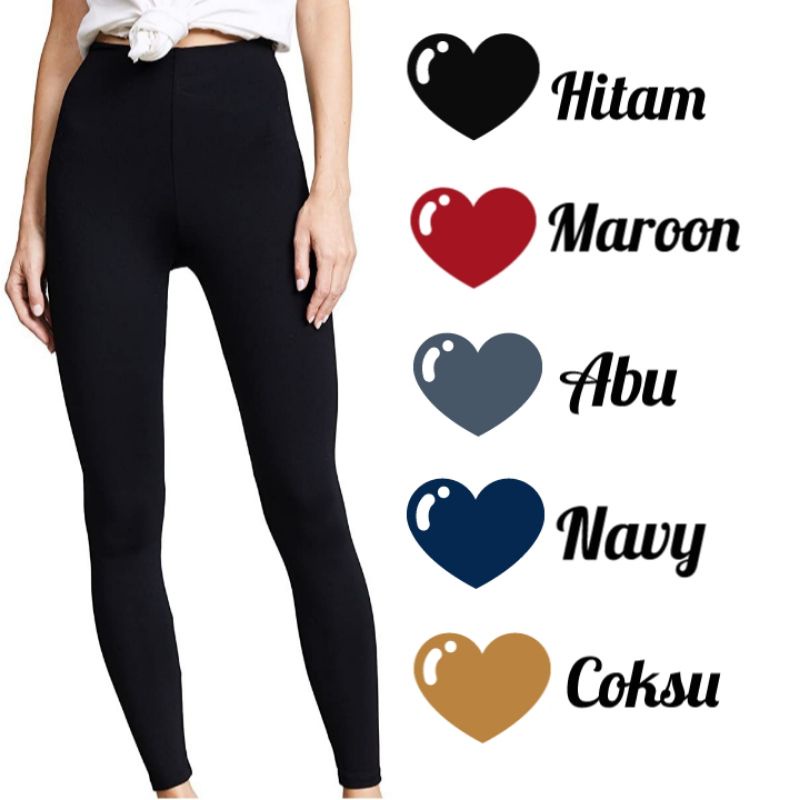 BISA COD Legging Spandek Rayon Super Premium Bahan Melar Strech / Celana Legging / Celana Dalam