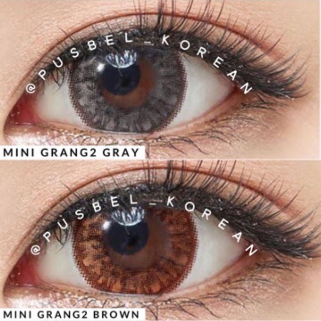 GRANG GRANG Softlens brown gray geo big grang grang