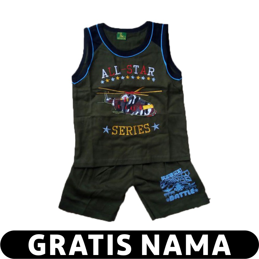 Baju Anak Army Singlet