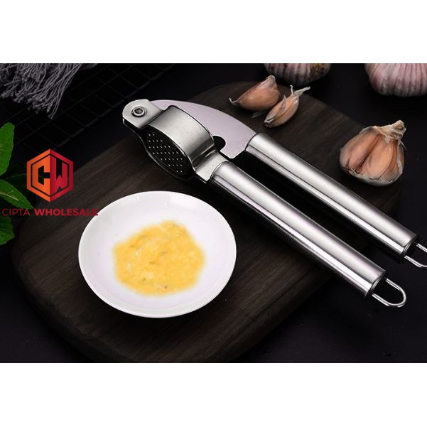 Penghancur Bawang Putih Garlic Press Stainless Steel Premium