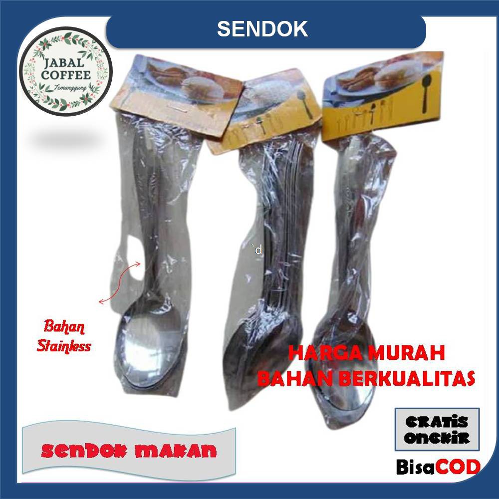 Sendok Makan Stainless Murah / Sendok Makan Tebal / Sendok Polos Stainless / Sendok Stainless J37