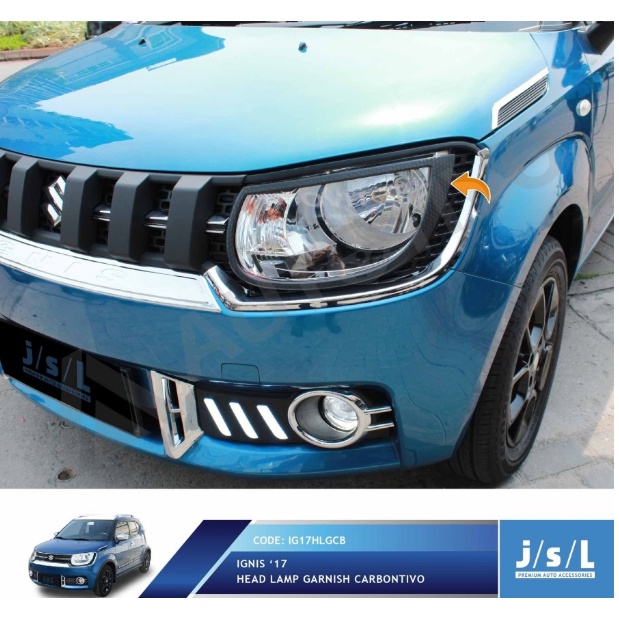 JSL Ignis Garnis Lampu Depan Ignis Head Lamp Garnish Carbontivo