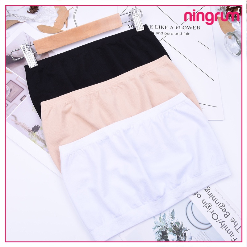 Ningrum Pakaian Dalam Bra Wanita BH Wanita Kemben Seamless Tanpa Tali Anti Slip Import Tanpa Busa - 2012