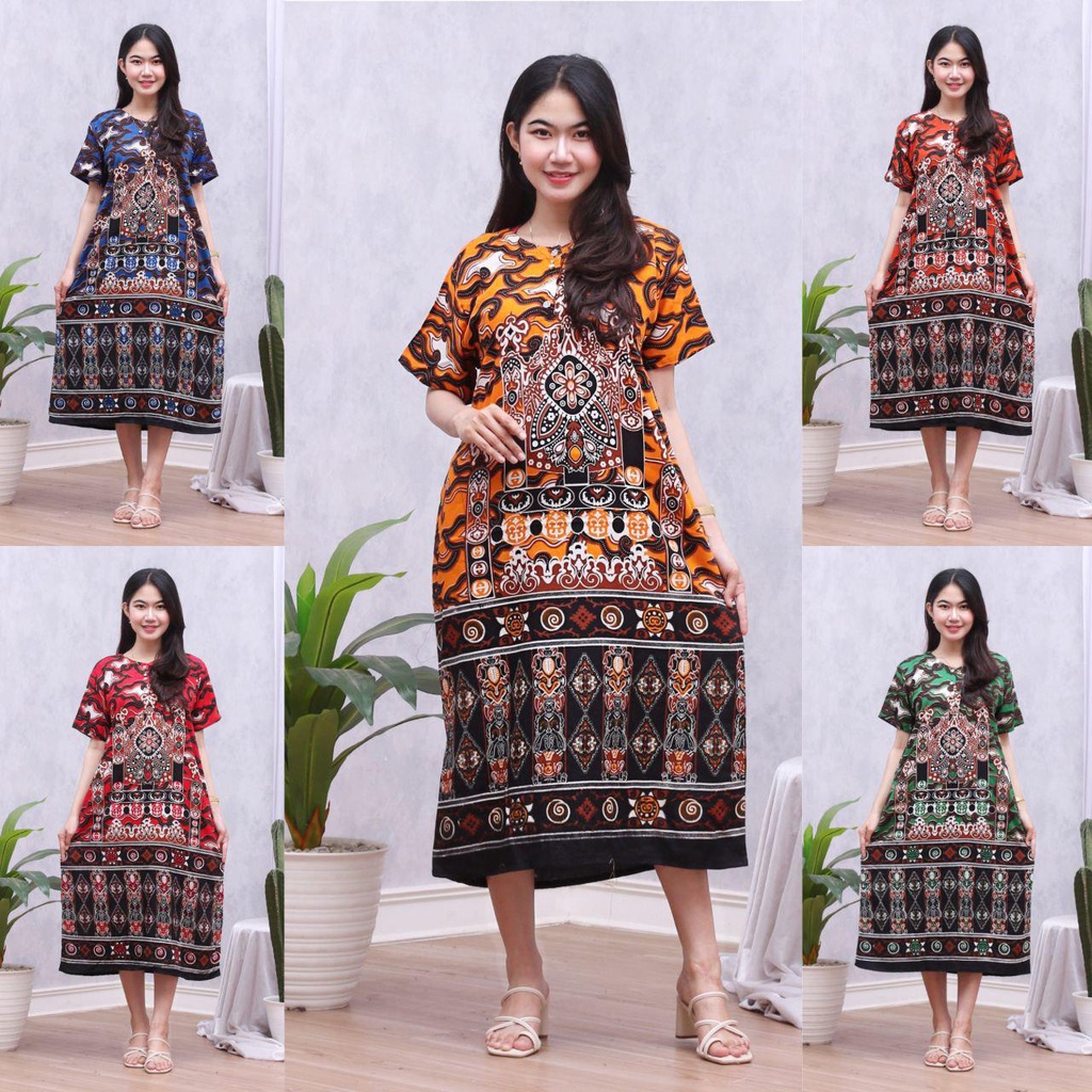 Daster Batik Mega Daster Busui Daster Cantik Baju Tidur Baju Santai Baju Batik