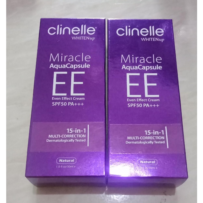 CLINELLE WhitenUp EE Even Effect Cream Natural 30 ML ORIGINAL - Krim Pelembap Wajah