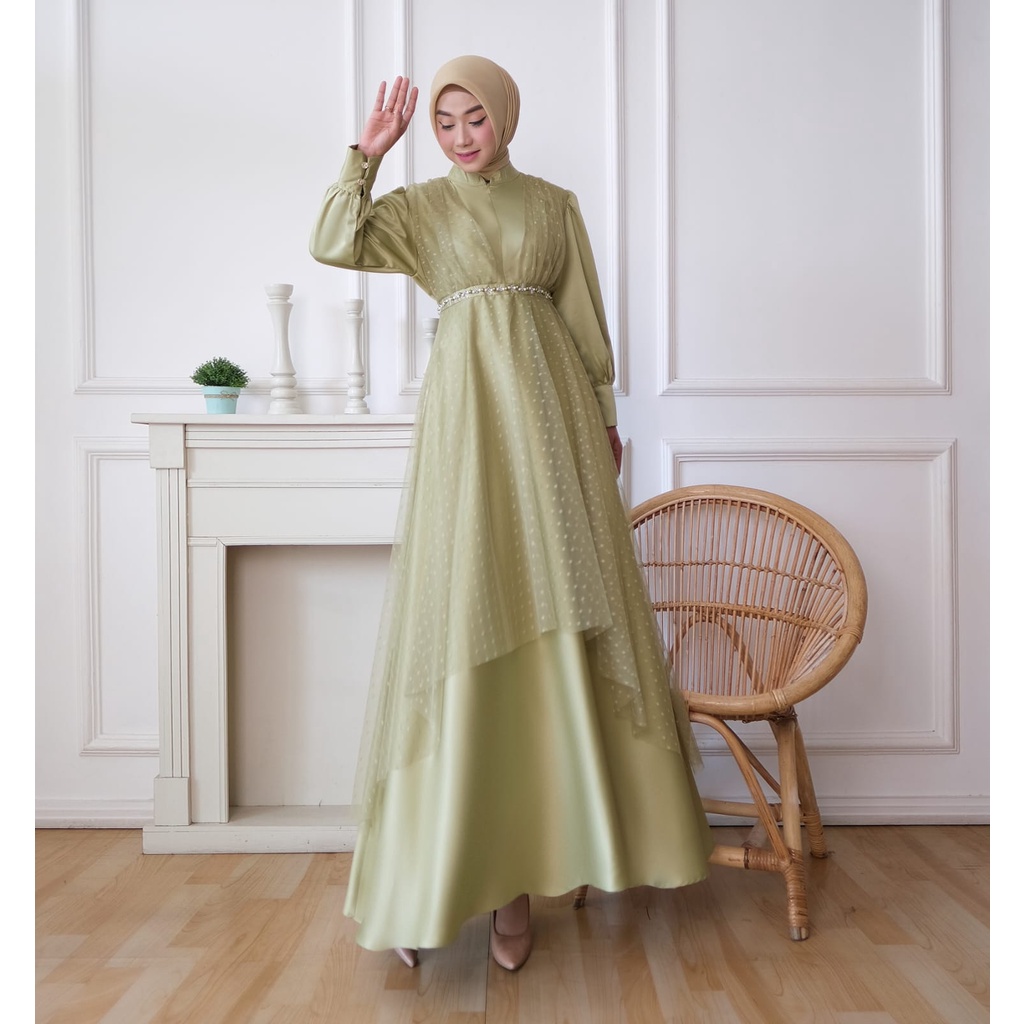 DRESS PESTA KONDANGAN NAOMI GAMIS SIMPLE