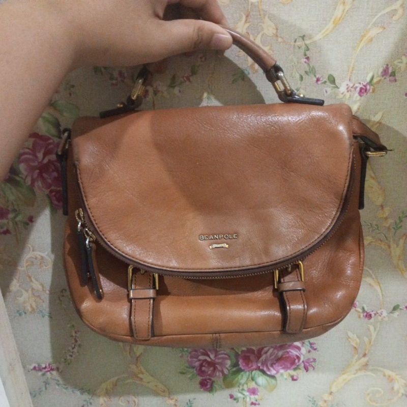 (Preloved) Tas Beanpole Kulit Asli