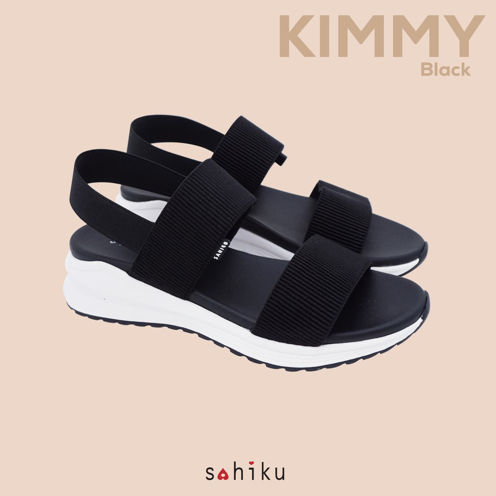 KIMMY- Sahiku Sandal Sporty Casual Sandal Wanita Sepatu Sandal Wanita Sandal Santai Elastik Lebaran-1