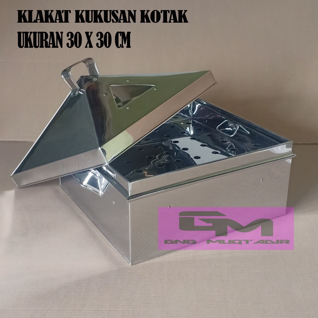 Klakat Kukusan Kotak Bahan Stanlist  Ukuran 30x30, Klakat Dipsum 30  cm