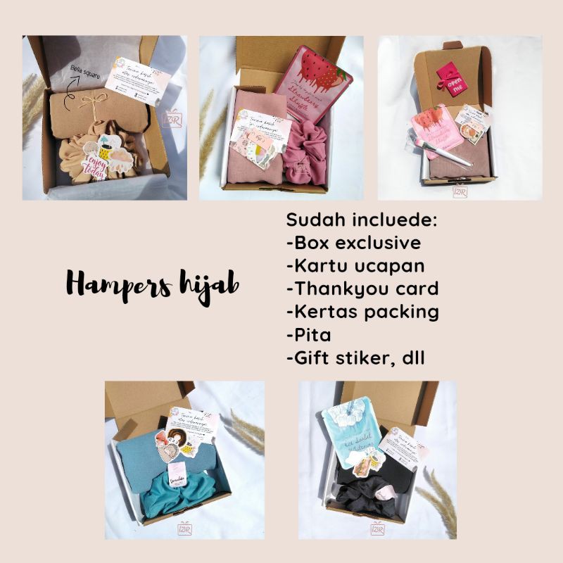 

Hampers hijab | Kado wisuda | Hadiah ulang tahun | Hadiah pernikahan | Gift Box