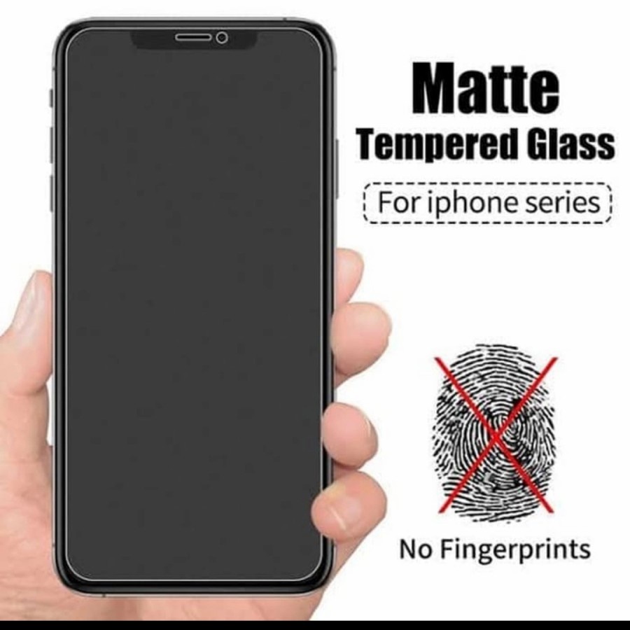 IPHONE 6 7 8 6+ 7+ 8+ 6G 6S 7G 8G 6 PLUS 7 PLUS 8 PLUS TEMPERED GLASS GLARE MATTE ANTI MINYAK SCREEN GUARD PELINDUNG LAYAR TEMPRED ANTI GORES KACA