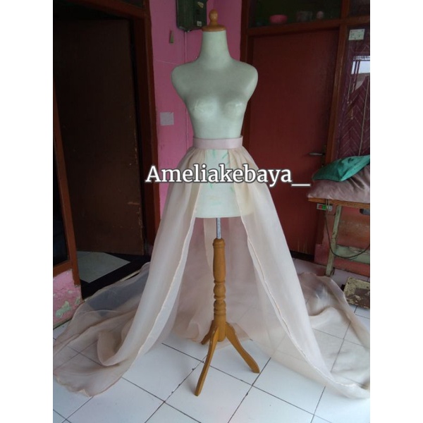 Ekor Pengantin Organza/Ekor Gaun Pengantin Organza