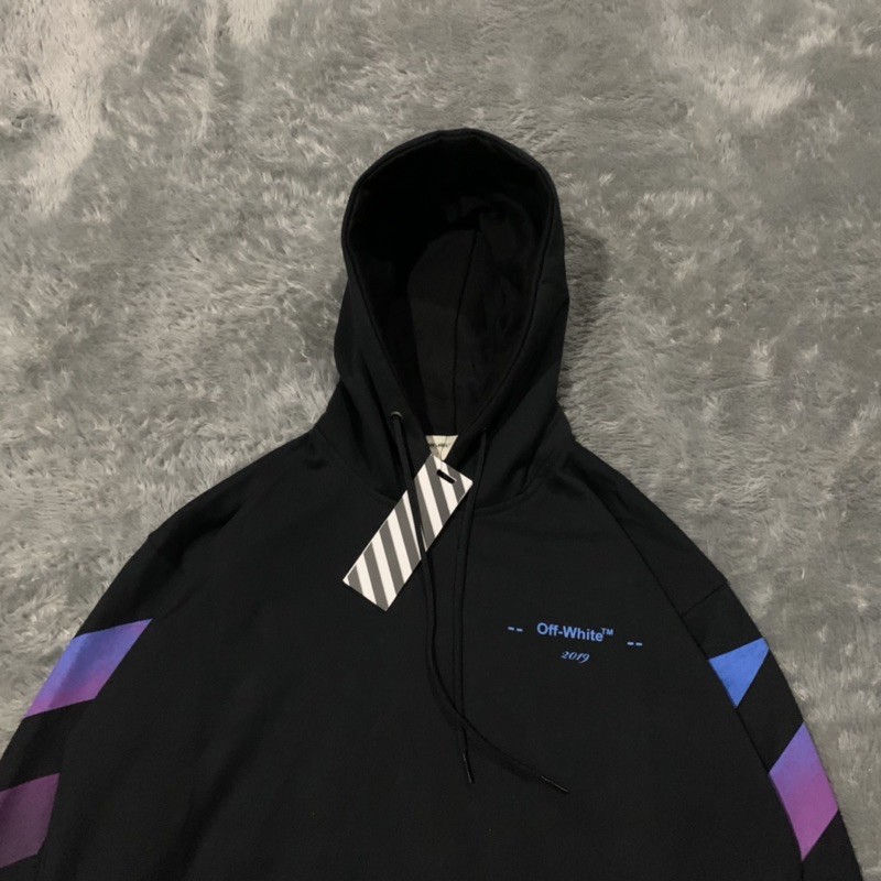 Sweater Hoodie Off White Gradient