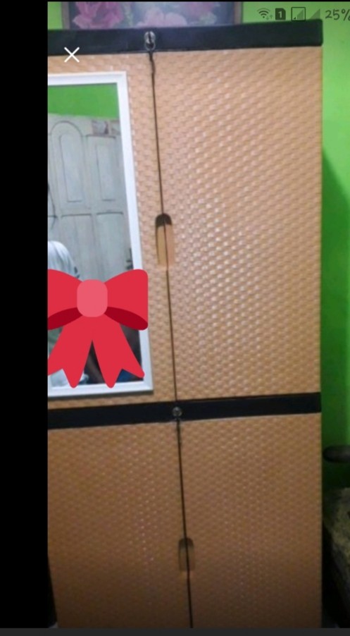 Lemari Pakaian Jumbo Diva Plus Kaca Sap & Gantung