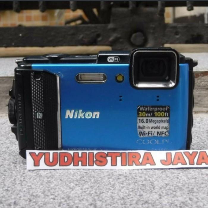 Darlene52.Murah Nikon Coolpix Aw130 Full Set Box Waterproof Camera Bonus Lengkap