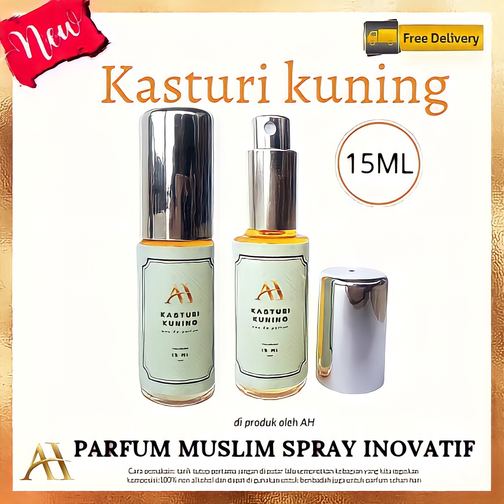 minyak wangi pria kasturi 15ml minyak wangi non alkohol / parfum pria non alkohol kasturi