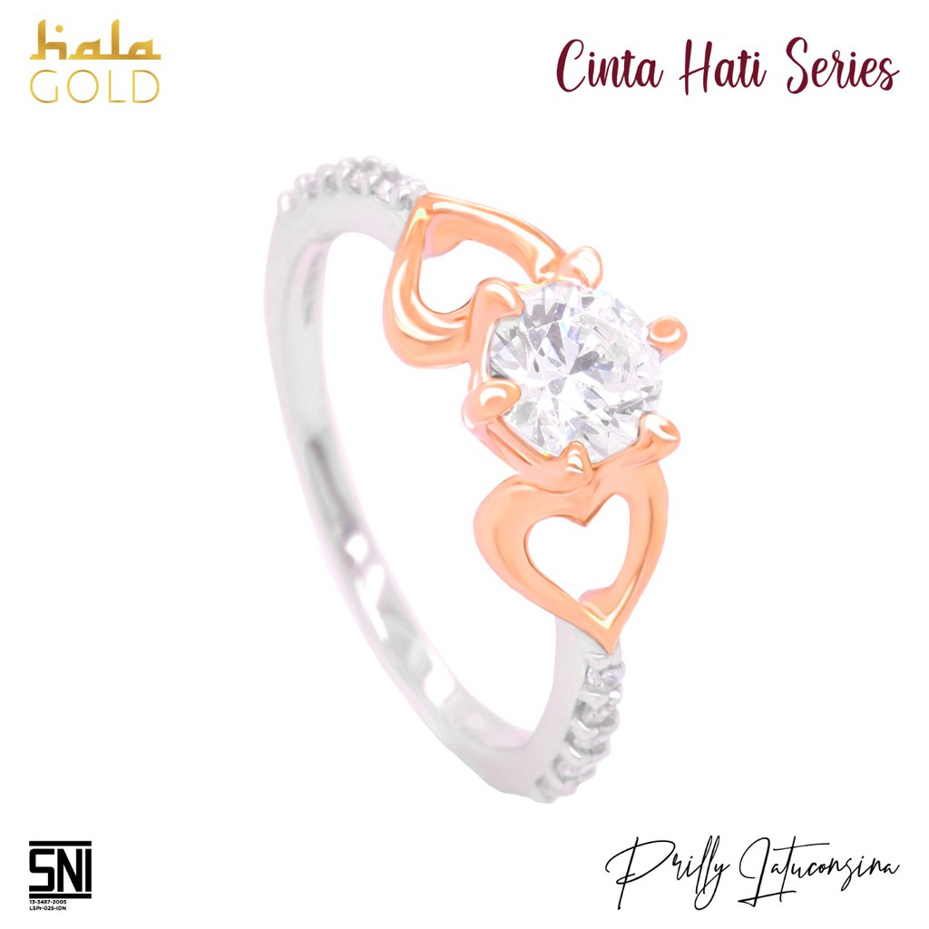 

Cincin Hala Gold Cinta Hati Series - Maaf Sayang Prilly Collection DQ3WZ1408