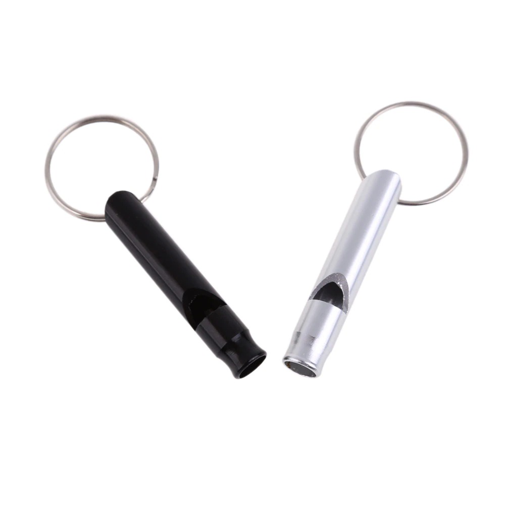 2pcs Gantungan Kunci Peluit Pluit Priwitan Tiupan Metal Key Chain Whistle