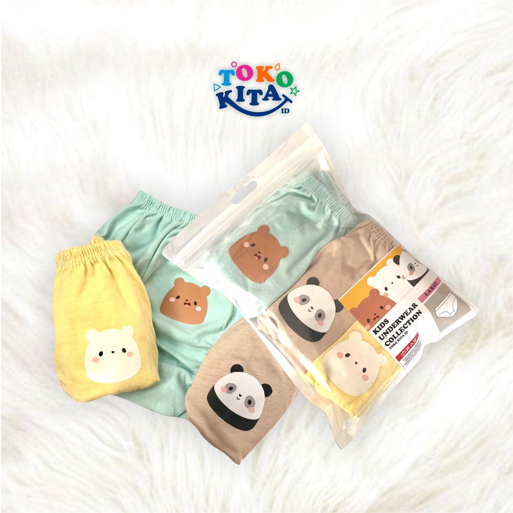 CELANA DALAM ANAK (3 pcs)  CD Laki-laki / Perempuan Bear MURAH