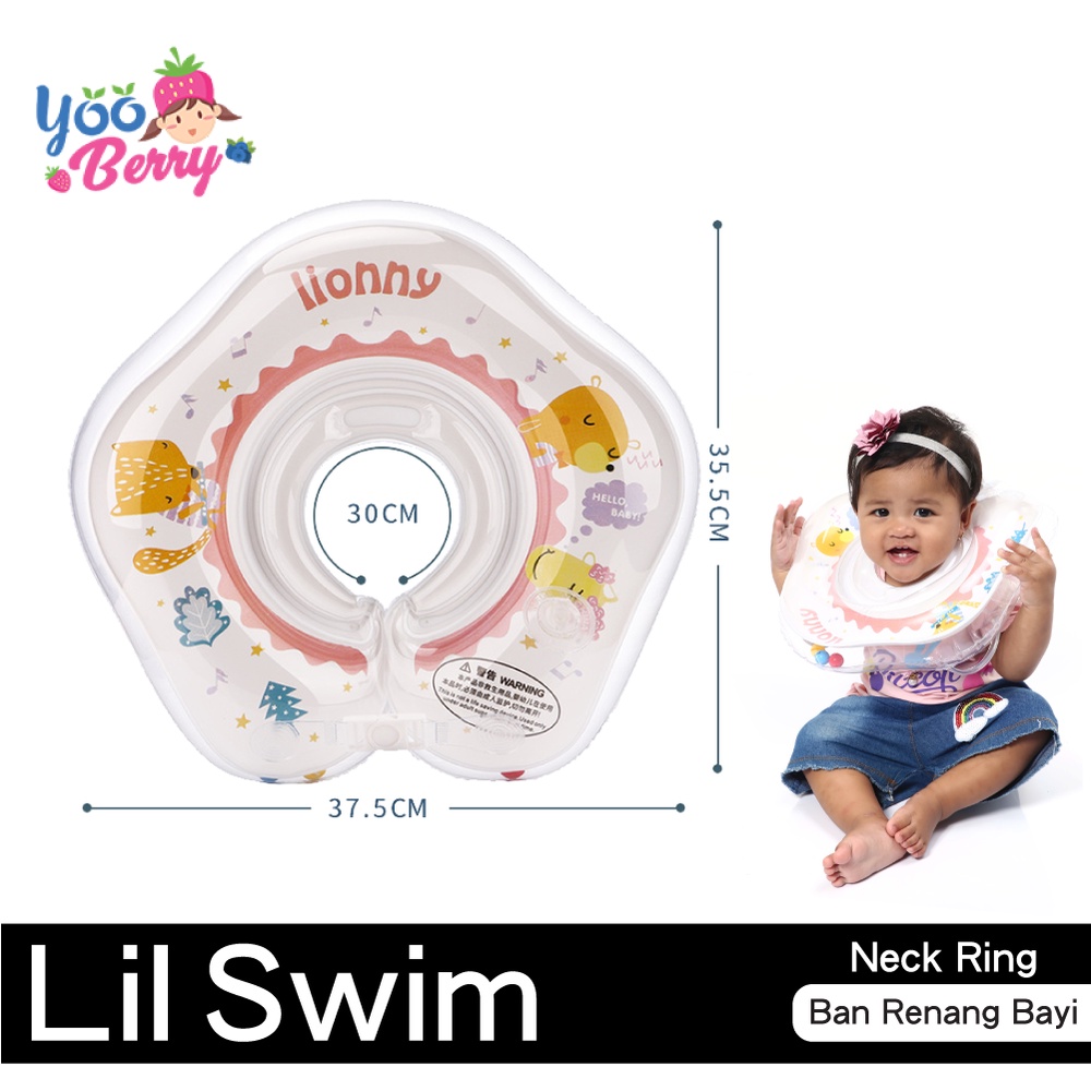 YooBerry Lil Swim Baby Neck Ring Ban Renang Bayi Pelampung Leher Anak Berry Mart