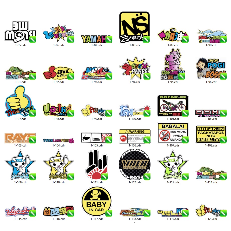 Thai Stickers Collection - Coreldraw