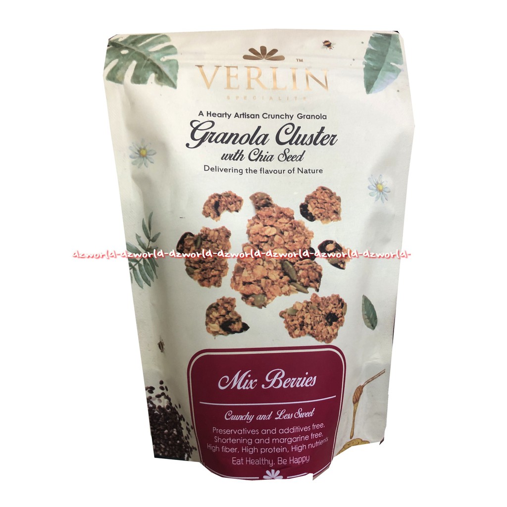 Verlin Crunchy Granola Cluster with Chia Seed 150gr