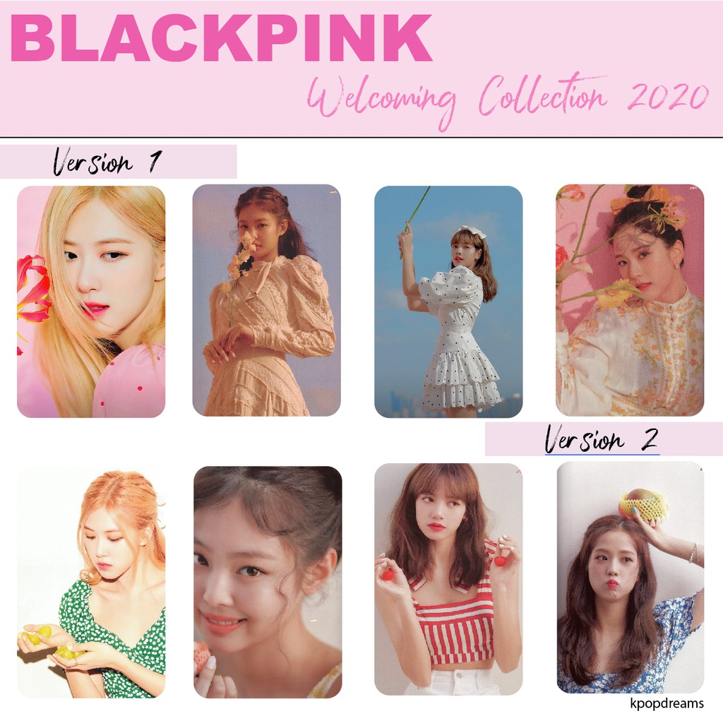 [PO] Photocard BLACKPINK Set Welcoming Collection 2020 PC Jennie Lisa Rose Jisoo