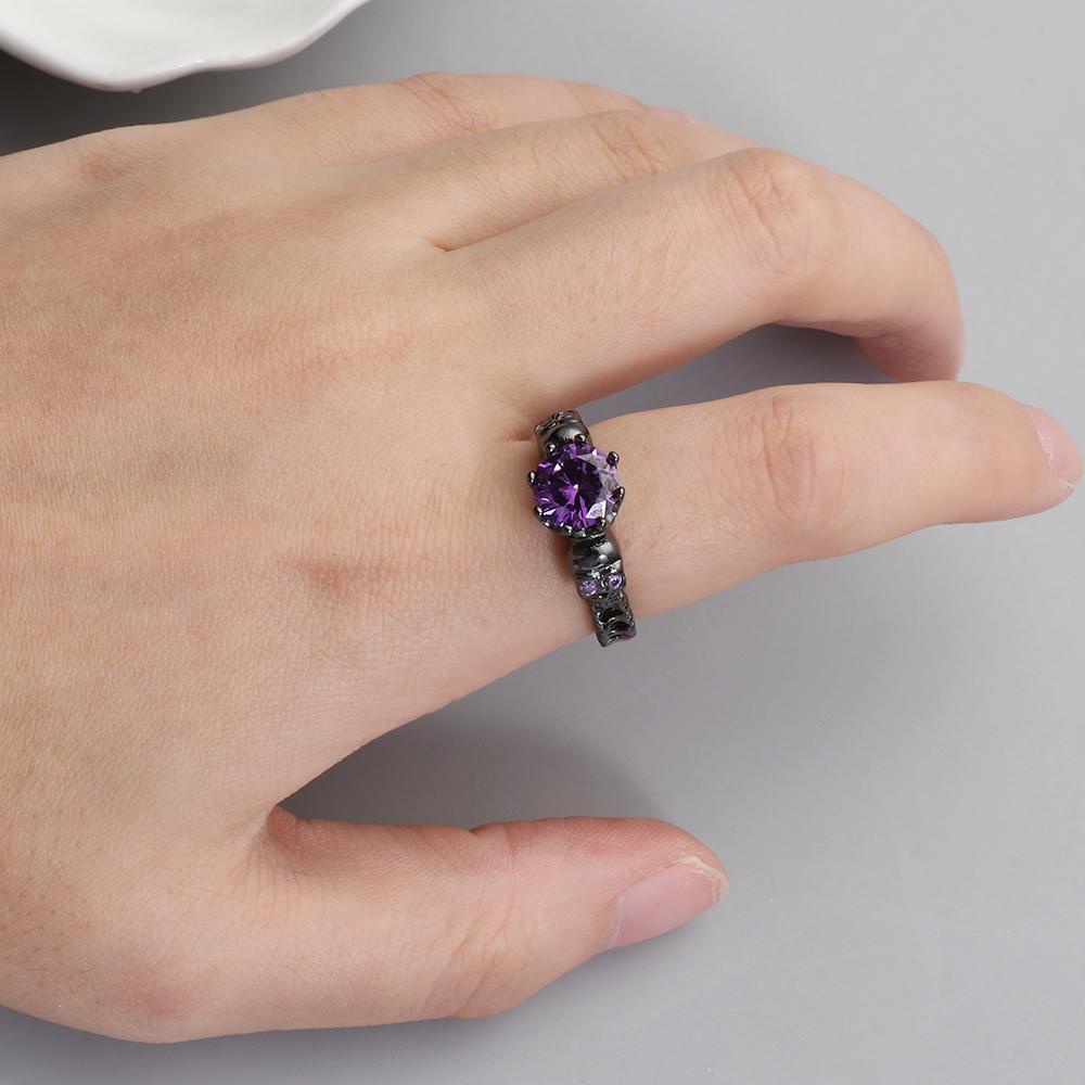 Cincin Nanas Halloween Pria Wanita Fashion Punk Halloween Tengkorak