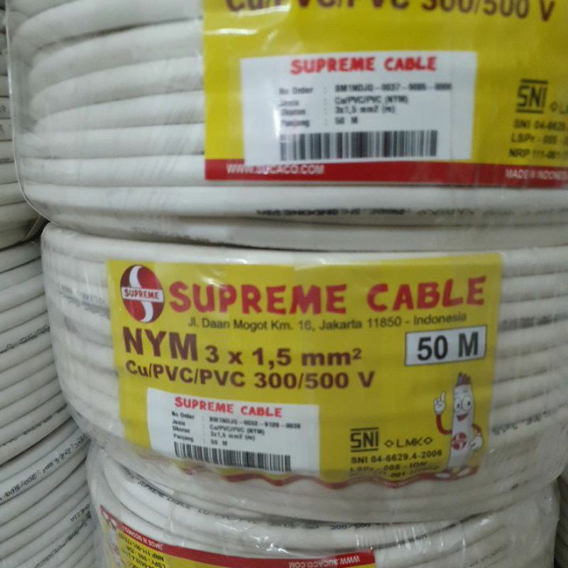 KABEL NYM 3X1,5 SUPREME KAWAT ECERAN
