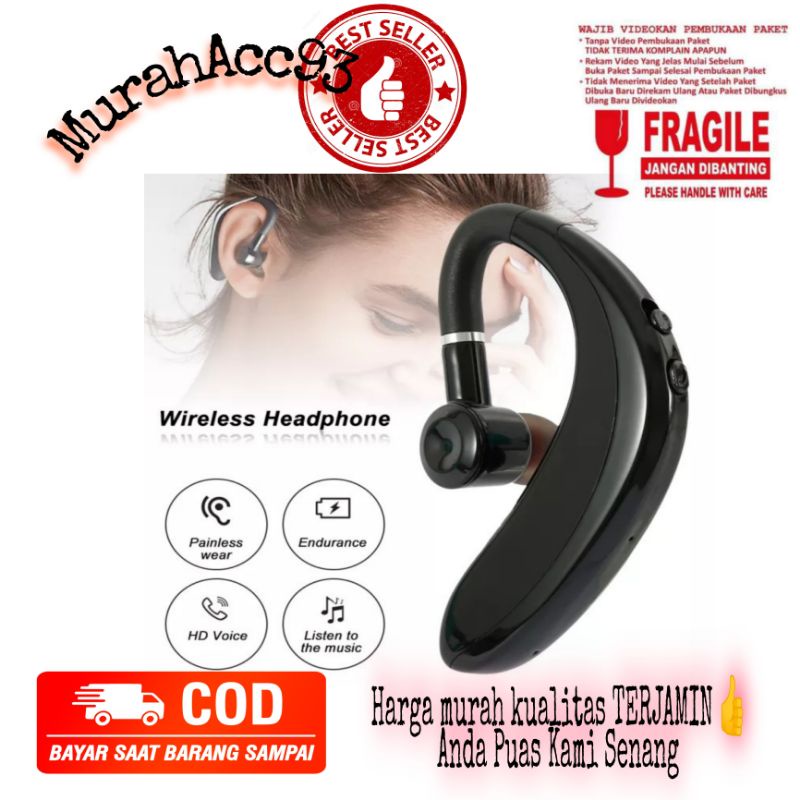 MN - Earphone Headset Bluetooth M3 / S 109 Headset Wireless Business S-109 S109
