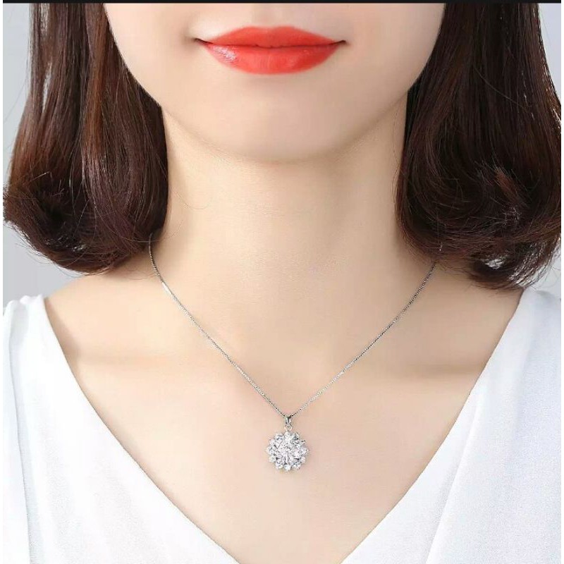 Xuping gold plated SILVER Kalung wanita Dewasa Titanium free liontin macam macam motif pilihan