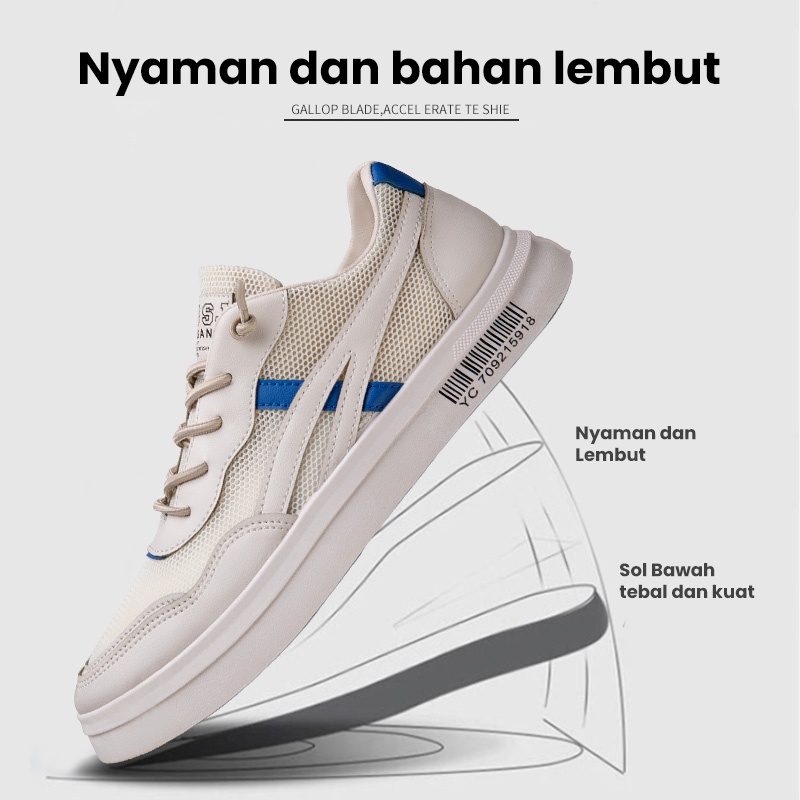 Mainland Sepatu Pria Casual Sneaker Running Sport Shoes Sepatu Olahraga Sepatu Lari KSC702