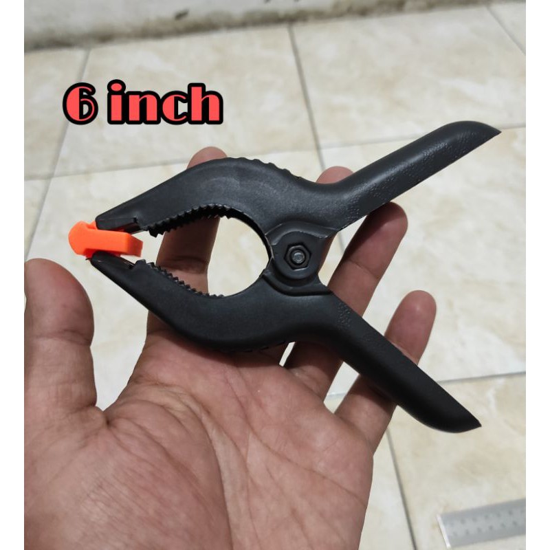 6 inch - Klem Jepit Kayu Besi / Spring Clamp / Alat Penjepit Kayu / Multiplek Klem / Catok Kayu Besi