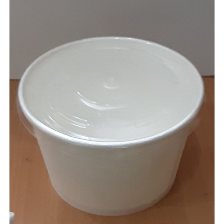 PAPER BOWL 800 ML +TUTUP MANGKOK / RICE BOWL KEMASAN MAKANAN