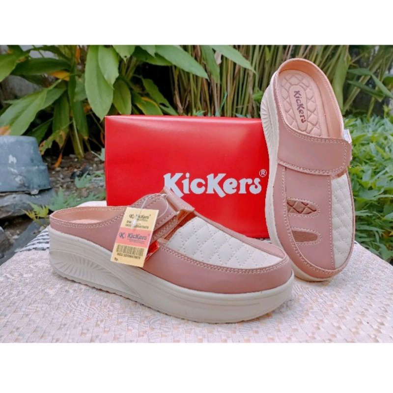 WEDGES SPATU KICKERS WANITA ST04 // sandal Slop wedges Kickers ST04 // spatu wedges Slop