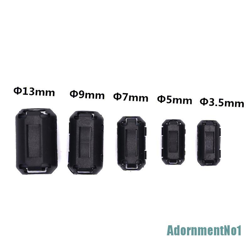 (AdornmentNo1) 5pcs / Set Klip Ferrite Ring / Cincin Ferrite RFI / EMI Noise Suppressor Filter / Peredam Suara Untuk Kabel